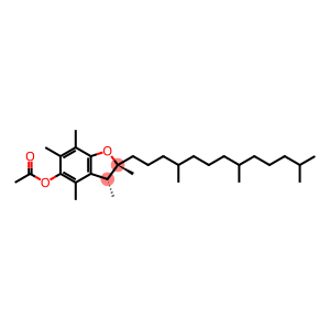 5-Benzofuranol, 2,3-dihydro-2,3,4,6,7-pentamethyl-2-(4,8,12-trimethyltridecyl)-, 5-acetate, (2R,3R)-