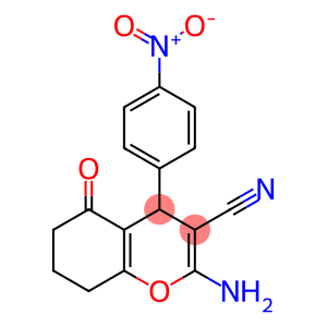 4H-1-Benzopyran-3-carbonitrile, 2-amino-5,6,7,8-tetrahydro-4-(4-nitrophenyl)-5-oxo-