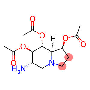 1,7,8-Indolizinetriol, 6-aminooctahydro-, triacetate (ester), 1S-(1.alpha.,6.beta.,7.alpha.,8.beta.,8a.beta.)-