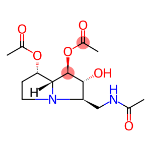 Acetamide, N-1,7-bis(acetyloxy)hexahydro-2-hydroxy-1H-pyrrolizin-3-ylmethyl-, 1R-(1.alpha.,2.beta.,3.alpha.,7.beta.,7a.alpha.)-