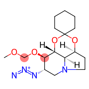 Spirocyclohexane-1,2-1,3dioxino4,5,6-hiindolizine, 8-azidooctahydro-9-(methoxymethoxy)-, 3aS-(3a.alpha.,8.alpha.,9.beta.,9a.beta.,9b.alpha.)-