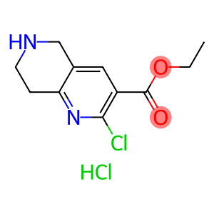 1,6-Naphthyridine-3-carboxylic acid, 2-chloro-5,6,7,8-tetrahydro-, ethyl ester, hydrochloride