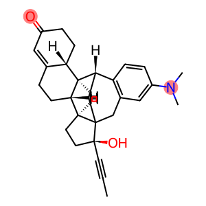 4'-(dimethylamino)-17-hydroxy-17-(1-propynyl)benzo(12,12a)-11,18-cyclo-12a,12b-dihomo-estr-4-en-3-one