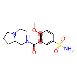 (2R)-1-ethyl-2-({[(2-methoxy-5-sulfamoylphenyl)carbonyl]amino}methyl)pyrrolidinium
