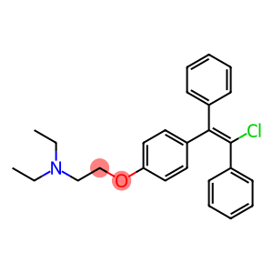 trans-2-(p-(2-chloro-1,2-diphenylvinyl)phenoxy)triethylamine