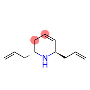 Pyridine, 1,2,3,6-tetrahydro-4-methyl-2,6-di-2-propen-1-yl-, (2R,6R)-rel-