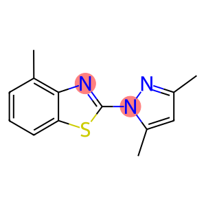 2-(3,5-dimethyl-1H-pyrazol-1-yl)-4-methyl-1,3-benzothiazole