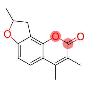 3,4,8-trimethyl-8,9-dihydro-2H-furo[2,3-h]chromen-2-one