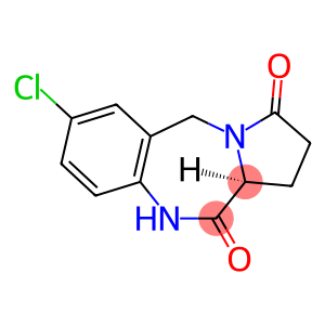 1H-Pyrrolo[2,1-c][1,4]benzodiazepine-3,11(2H,11aH)-dione, 7-chloro-5,10-dihydro-, (11aS)-