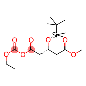 1-O-ethoxycarbonyl 5-O-methyl (3R)-3-[tert-butyl(dimethyl)silyl]oxypentanedioate