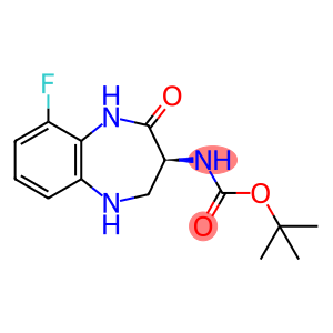 Carbamic acid, N-[(3S)-9-fluoro-2,3,4,5-tetrahydro-2-oxo-1H-1,5-benzodiazepin-3-yl]-, 1,1-dimethylethyl ester