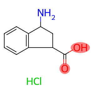 1H-Indene-1-carboxylic acid, 3-amino-2,3-dihydro-, hydrochloride (1:1)