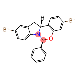 6H-Indolo[1,2-c][1,3]benzoxazine, 3,10-dibromo-12,12a-dihydro-6-phenyl-, (6S,12aR)-