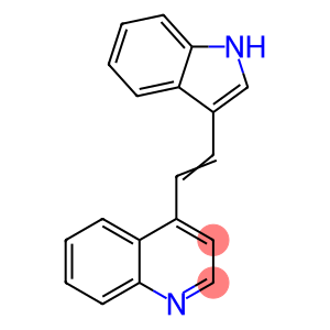4-[2-(1H-indol-3-yl)ethenyl]quinoline