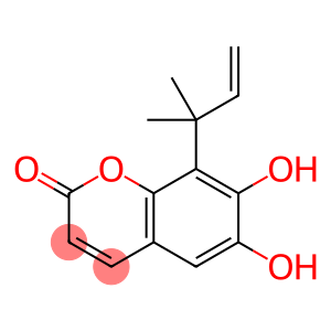 8-(1,1-Dimethyl-2-propenyl)-6,7-dihydroxy-2H-1-benzopyran-2-one
