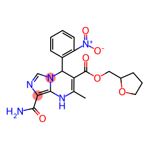 tetrahydro-2-furanylmethyl 8-(aminocarbonyl)-4-{2-nitrophenyl}-2-methyl-1,4-dihydroimidazo[1,5-a]pyrimidine-3-carboxylate