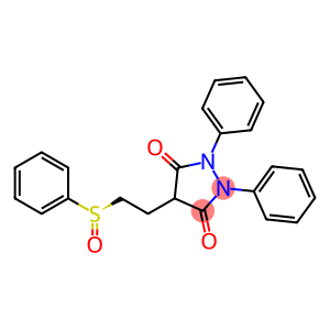 3,5-Pyrazolidinedione, 1,2-diphenyl-4-[2-[(R)-phenylsulfinyl]ethyl]- (9CI)