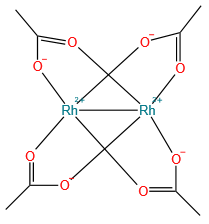 乙酸铑(II)二聚体, 无水