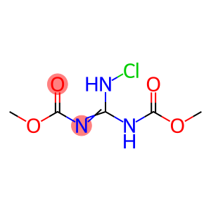 Carbamic acid, N-[(chloroamino)[(methoxycarbonyl)amino]methylene]-, methyl ester