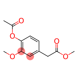 Benzeneacetic acid, 4-(acetyloxy)-3-methoxy-, methyl ester