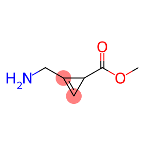 2-Cyclopropene-1-carboxylic acid, 2-(aminomethyl)-, methyl ester (9CI)