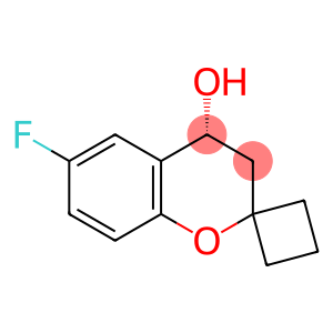 (4R)-6-fluoro-3,4-dihydrospiro[1-benzopyran-2,1''-cyclobutane]-4-ol