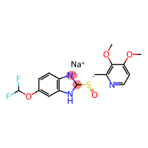 sodium (S)-5-(difluoromethoxy)-2-(((3,4-dimethoxypyridin-2-yl)methyl)sulfinyl)benzo[d]imidazol-1-ide