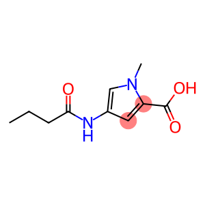 1H-Pyrrole-2-carboxylic acid, 1-methyl-4-[(1-oxobutyl)amino]-