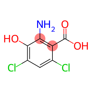 2-氨基-4,6-二氯-3-羟基苯甲酸