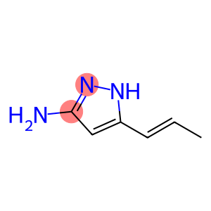 1H-Pyrazol-3-amine, 5-(1E)-1-propen-1-yl-
