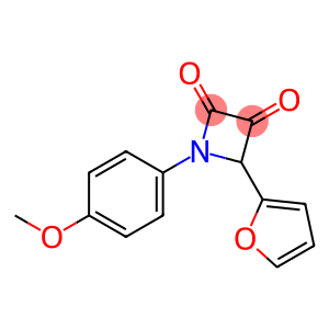 4-(2-FURANYL)-1-(4-METHOXYPHENYL)-2,3-AZETIDINEDIONE