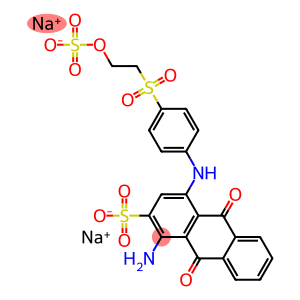 2-Anthracenesulfonic acid,1-amino-9,10-dihydro-9,10-dioxo-4-[[4-[[2-(sulfooxy)ethyl]sulfonyl]phenyl]amino]-,disodium salt