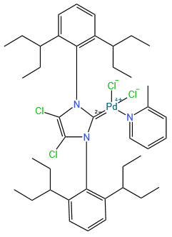 (SP-4-1)-[1,3-BIs[2,6-bis(1-ethylpropyl)phenyl]-4,5-dichloro-1,3-dihydro-2H-imidazol-2-ylidene]dichloro(2-methylpyridine)palladium