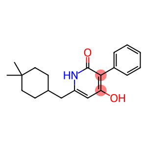 2(1H)-Pyridinone, 6-[(4,4-dimethylcyclohexyl)methyl]-4-hydroxy-3-phenyl-