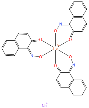 Ferrate(1-), tris(1,2-naphthalenedione-.kappa.O2) 1-(oximato-.kappa.O)-, sodium