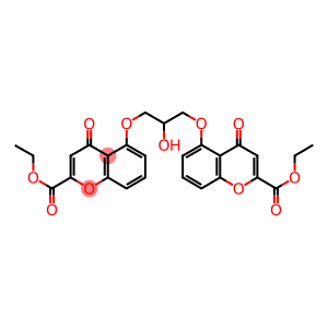 5-[3-(2-carbethoxy-4-keto-chromen-5-yl)oxy-2-hydroxy-propoxy]-4-keto-chromene-2-carboxylic acid ethyl ester