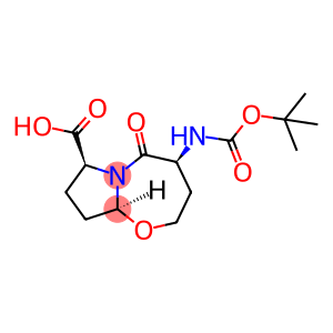Pyrrolo[2,1-b][1,3]oxazepine-7-carboxylic acid, 4-[[(1,1-dimethylethoxy)carbonyl]amino]octahydro-5-oxo-, [4S-(4α,7α,9aβ)]- (9CI)