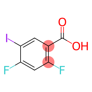 2,4-二氟-5-碘苯甲酸