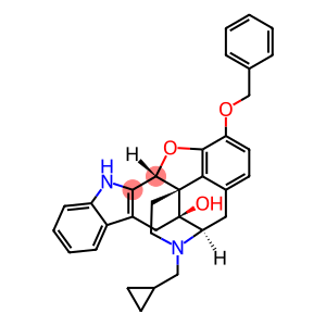 17-(CYCLOPROPYLMETHYL)-6,7-DEHYDRO-4,5-EPOXY-3-BENZYLOXY-14-HYDROXY-6,7,2',3'-INDOLOMORPHINAN