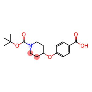 1-Piperidinecarboxylic acid, 4-(4-carboxyphenoxy)-, 1-(1,1-dimethylethyl) ester