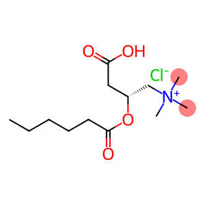 1-Propanaminium, 3-carboxy-N,N,N-trimethyl-2-[(1-oxohexyl)oxy]-,chloride, (2R)-