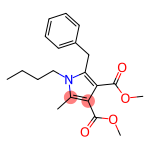 1H-Pyrrole-3,4-dicarboxylic acid, 1-butyl-2-methyl-5-(phenylmethyl)-, 3,4-dimethyl ester