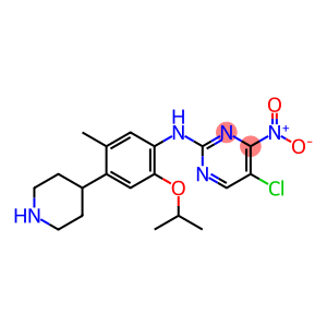 5-chloro-N-(2-isopropoxy-5-methyl-4-(piperidin-4-yl)phenyl)-4-nitropyrimidin-2-amine