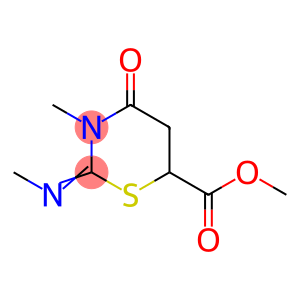 3,4,5,6-Tetrahydro-3-methyl-2-(methylimino)-4-oxo-2H-1,3-thiazine-6-carboxylic acid methyl ester