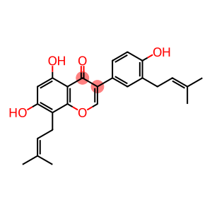 4H-1-Benzopyran-4-one, 5,7-dihydroxy-3-[4-hydroxy-3-(3-methyl-2-buten-1-yl)phenyl]-8-(3-methyl-2-buten-1-yl)-