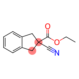 1H-Indene-2-carboxylic acid, 2-cyano-2,3-dihydro-, ethyl ester
