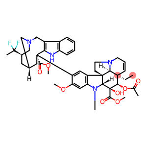 Aspidospermidine-3-carboxylic acid, 4-(acetyloxy)-6,7-didehydro-15-[(2R,4R,6S,8S)-4-(1,1-difluoroethyl)-1,3,4,5,6,7,8,9-octahydro-8-(methoxycarbonyl)-2,6-methano-2H-azecino[4,3-b]indol-8-yl]-3-hydroxy-16-methoxy-1-methyl-, methyl ester, (2β,3β,4β,5α,12R,19α)-