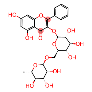 3-[[6-O-(6-Deoxy-alpha-L-mannopyranosyl)-beta-D-glucopyranosyl]oxy]-5,7-dihydroxy-2-phenyl-4H-1-benzopyran-4-one