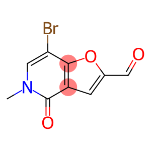 Furo[3,2-c]pyridine-2-carboxaldehyde, 7-bromo-4,5-dihydro-5-methyl-4-oxo-