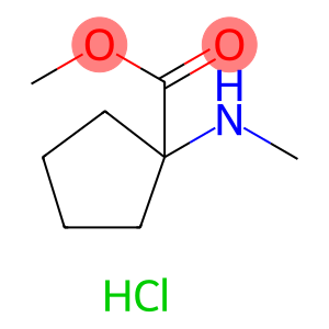 Cyclopentanecarboxylic acid, 1-(methylamino)-, methyl ester, hydrochloride (1:1)